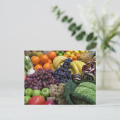 Briefkaart van fruit en levensmiddelen 26 (Staand voorkant)