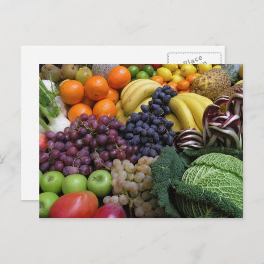 Briefkaart van fruit en levensmiddelen 26 (Voorkant / Achterkant)