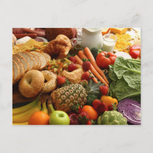 Briefkaart van fruit en levensmiddelen 76