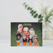 Briefkaart van Funny Pets/Uitnodiging (Staand voorkant)
