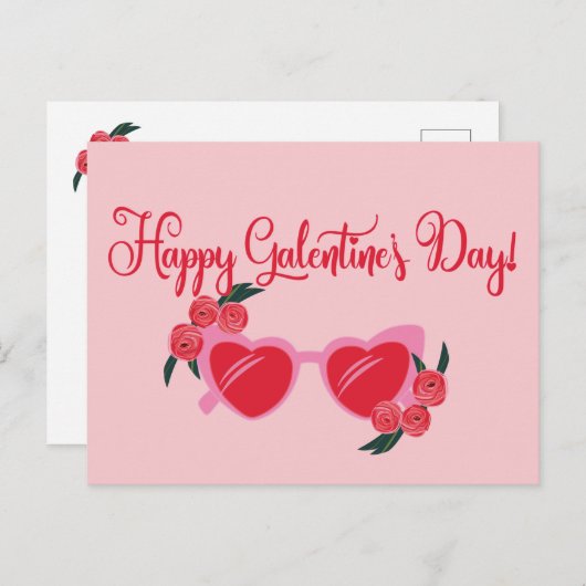 Briefkaart van Galentine's Day (Voorkant / Achterkant)