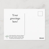 Briefkaart van Garden Sage Herb aanpassen (Achterkant)