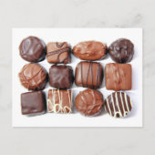 Briefkaart van geassorteerde chocolade (Voorkant)