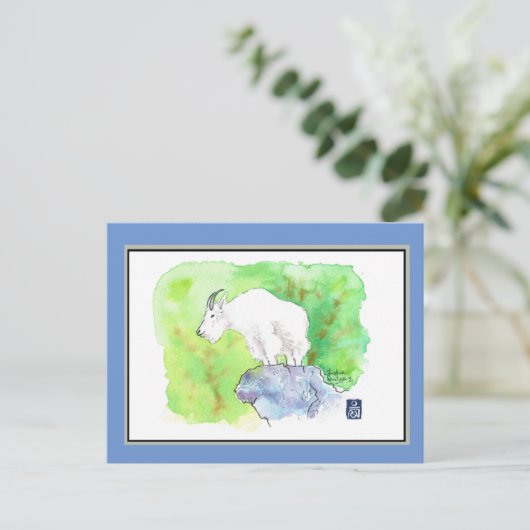 Briefkaart van gebergte (Staand voorkant)