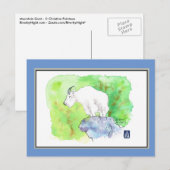 Briefkaart van gebergte (Voorkant / Achterkant)