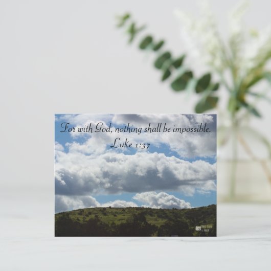 Briefkaart van gebergte Uitzicht (Staand voorkant)