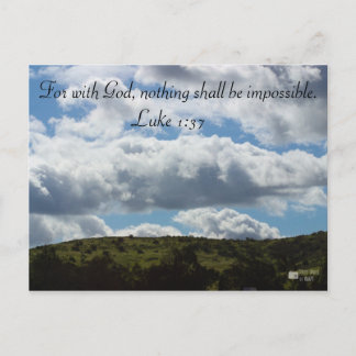 Briefkaart van gebergte Uitzicht