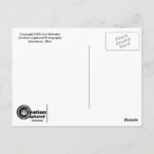 Briefkaart van gebergte Uitzicht (Achterkant)