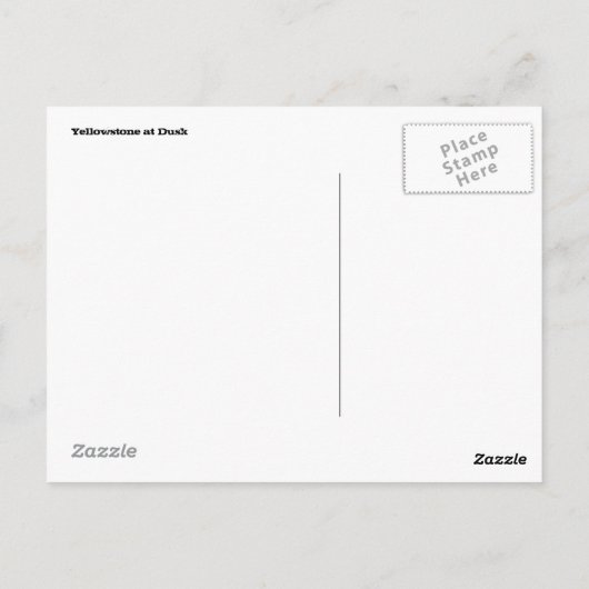 Briefkaart van geelsteen (Achterkant)