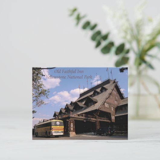 Briefkaart van geelsteen (Staand voorkant)