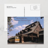 Briefkaart van geelsteen (Voorkant / Achterkant)