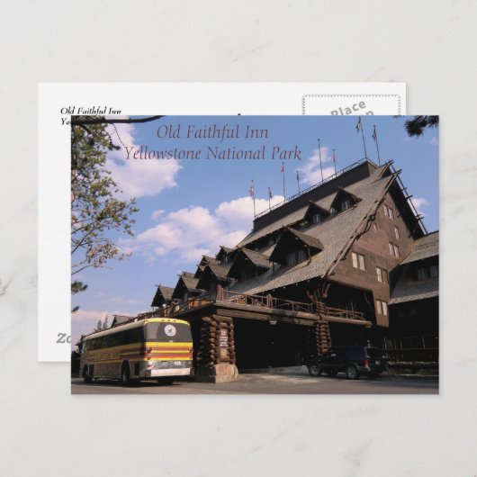 Briefkaart van geelsteen (Voorkant / Achterkant)