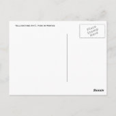 Briefkaart van geelsteen (Achterkant)