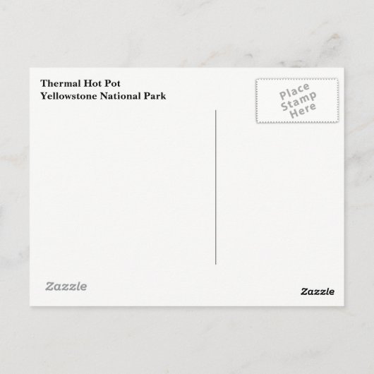 Briefkaart van geelsteen (Achterkant)