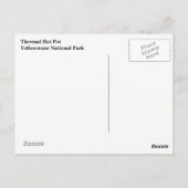 Briefkaart van geelsteen (Achterkant)