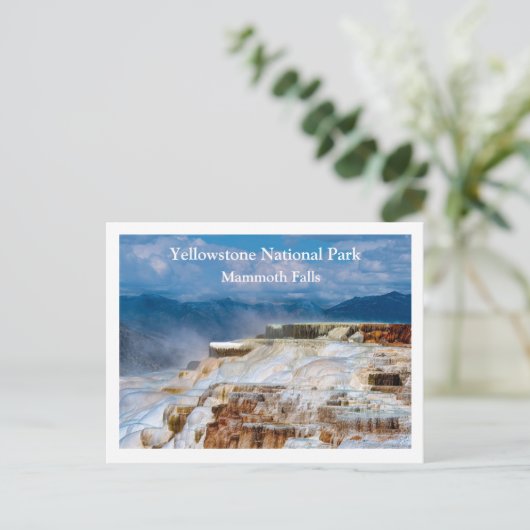 Briefkaart van geelsteen (Staand voorkant)