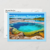 Briefkaart van geelsteen (Voorkant / Achterkant)