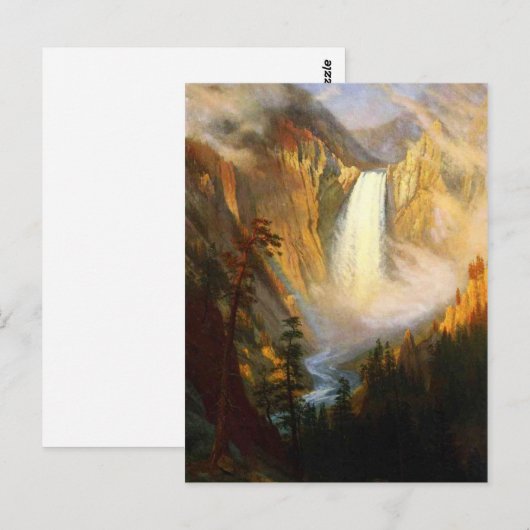 Briefkaart van geelsteen Herfst (Voorkant / Achterkant)