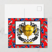 Briefkaart van Gefeliciteerd (Voorkant / Achterkant)