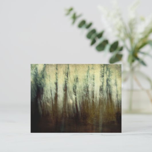 Briefkaart van gehakte Bossen (Staand voorkant)