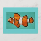 briefkaart van gekkenschaap met gemaskerde kruid (Voorkant)