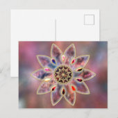 Briefkaart van gemarmerde sterrenstelsels (Voorkant / Achterkant)