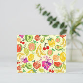 Briefkaart van gemengde vruchten (Staand voorkant)