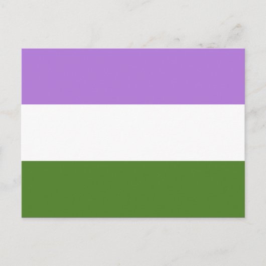 Briefkaart van Genderqueer pride (Voorkant)