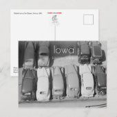 Briefkaart van geparkeerde auto's (Voorkant / Achterkant)