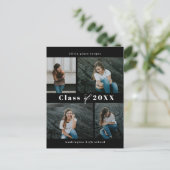 Briefkaart van geraffineerd Afstuderen voor collag (Staand voorkant)