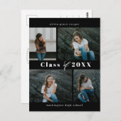 Briefkaart van geraffineerd Afstuderen voor collag (Voorkant / Achterkant)