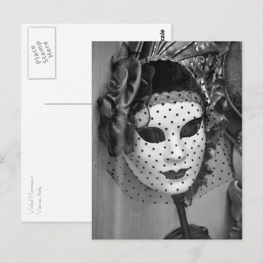 Briefkaart van gesmolten mannequin (Voorkant / Achterkant)