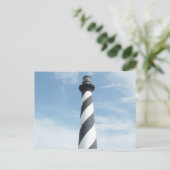 Briefkaart van gestripte vuurtoren (Staand voorkant)