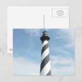 Briefkaart van gestripte vuurtoren (Voorkant / Achterkant)