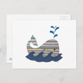 Briefkaart van gestripte walvis (Voorkant / Achterkant)