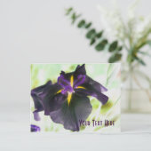  Briefkaart van Ggloeiende Iris Floral (Staand voorkant)