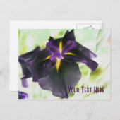  Briefkaart van Ggloeiende Iris Floral (Voorkant / Achterkant)