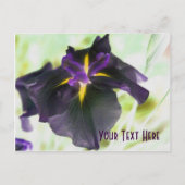  Briefkaart van Ggloeiende Iris Floral (Voorkant)