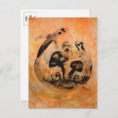 Briefkaart van Ghost-paddenstoelen (Voorkant / Achterkant)