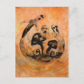 Briefkaart van Ghost-paddenstoelen (Voorkant)