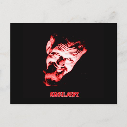 Briefkaart van Ghoulardi (Rood) (Voorkant)