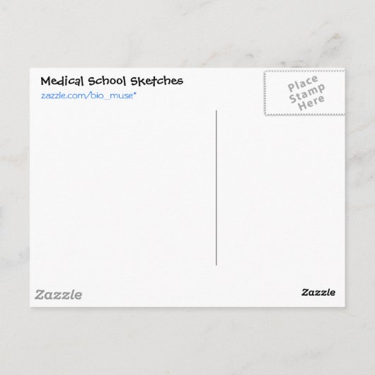 Briefkaart van Giant Cell Tumor (Achterkant)