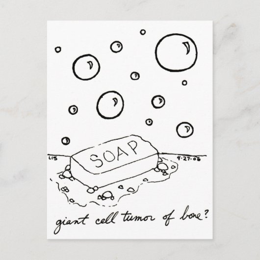 Briefkaart van Giant Cell Tumor (Voorkant)