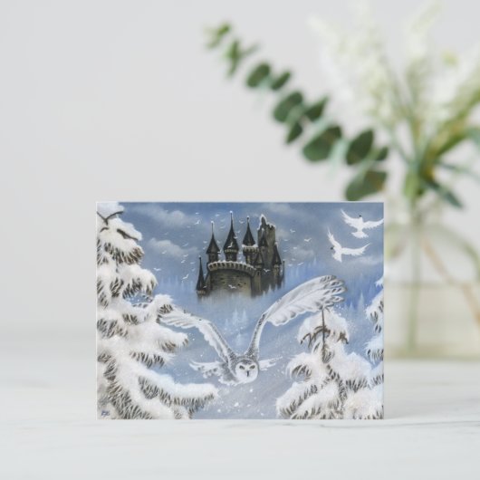 Briefkaart van gierwintersproeiers (Staand voorkant)