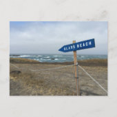 Briefkaart van glasdoorsnede | Fort Bragg, Mendoci (Voorkant)