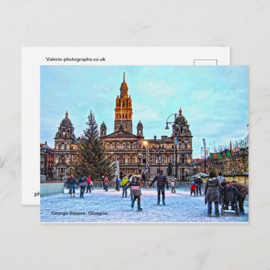 Briefkaart van Glasgow (Voorkant / Achterkant)