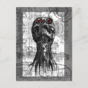 Briefkaart van gothische Valentijnsdag