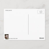 Briefkaart van gouden geit voor pasgeboren kindere (Achterkant)