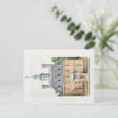 Briefkaart van gouverneur Palace (Staand voorkant)