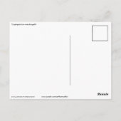 Briefkaart van grafietappel (Achterkant)